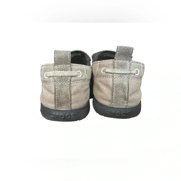 Crocs Men's Walu Slip On Loafer Casual Walking Shoes Khaki Espresso Size 10 - Picture 4 of 16